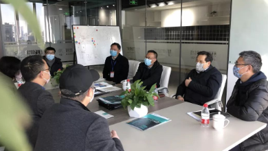 复工第一天，萧山区委常委一行莅临谈球吧科技考察疫情防控和复工情况