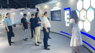 潍坊市奎文区委副书记、区长刘建安一行莅临谈球吧科技考察调研