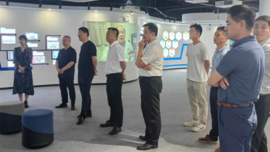 常熟市副市长杨晓峰一行莅临谈球吧科技考察调研