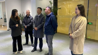 舟山市定海区投促中心、区卫健局考察团莅临谈球吧科技考察调研
