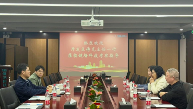 萧山经开区党工委委员、管委会副主任傅克一行莅临谈球吧科技考察调研