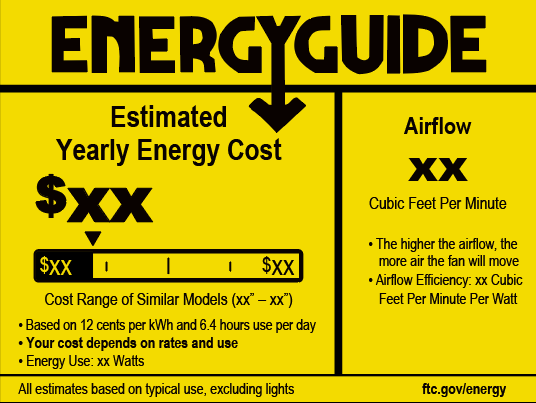 DOE能效标识介绍(图1) DOE能效标识介绍(图1)